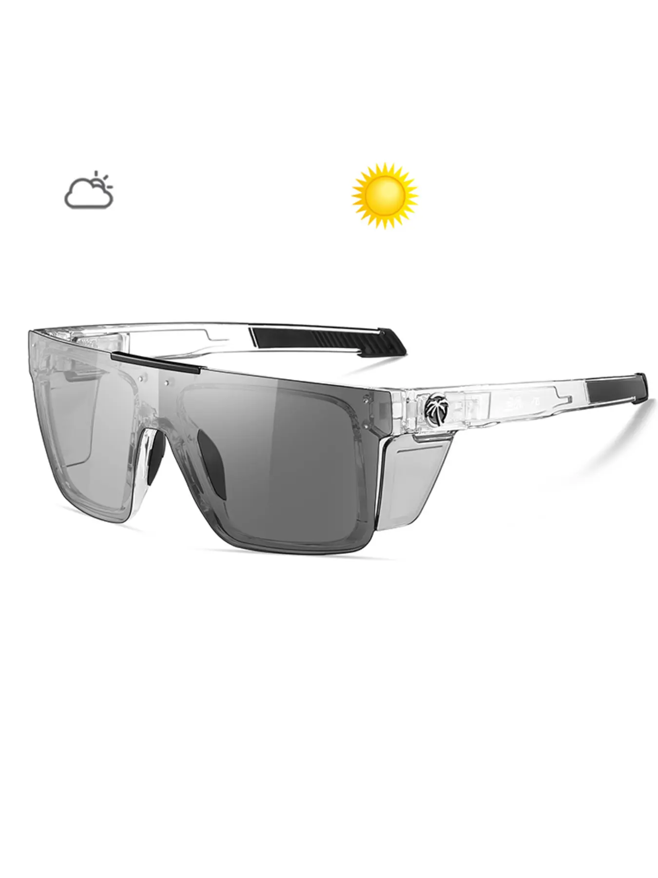 Men's Sports Cycling Photochromic Sunglasses, Unisex UV Protection, 1 Piece, Ideal for Outdoor Activities, Stylish and Functional