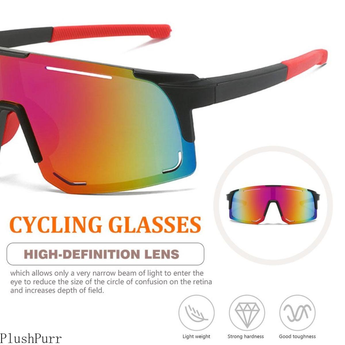 3-Pack Polarized Cycling Sunglasses - UV Protection Windproof Glasses for Men & Women, Road Riding Bike Sport Eyewear with Polarized Lens