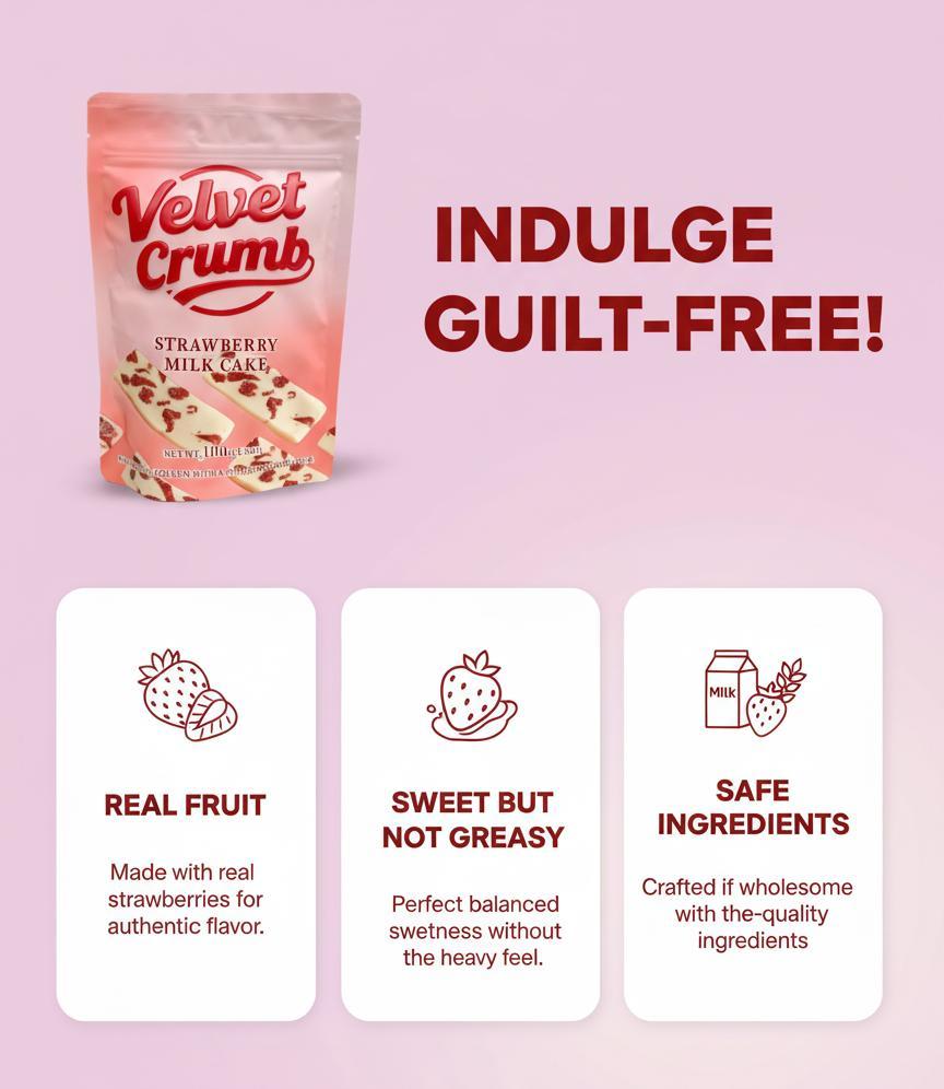 Strawberry Nougat Candy, Soft Milk Nougat with Real Strawberry Flavor, Chewy Gourmet Candy Snack, Individually Wrapped Sweets, Perfect Gift & Snack (3.53oz, 3 Pack)