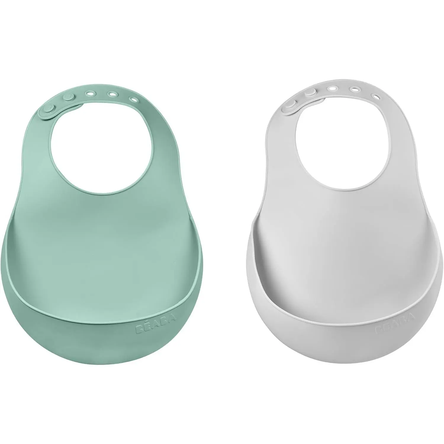 Silicone Baby Bib, Baby Bibs with Baby Food Catcher, Baby Boy Bibs Baby Girl Bibs, Baby Essentials  Feeding, 2 Pack