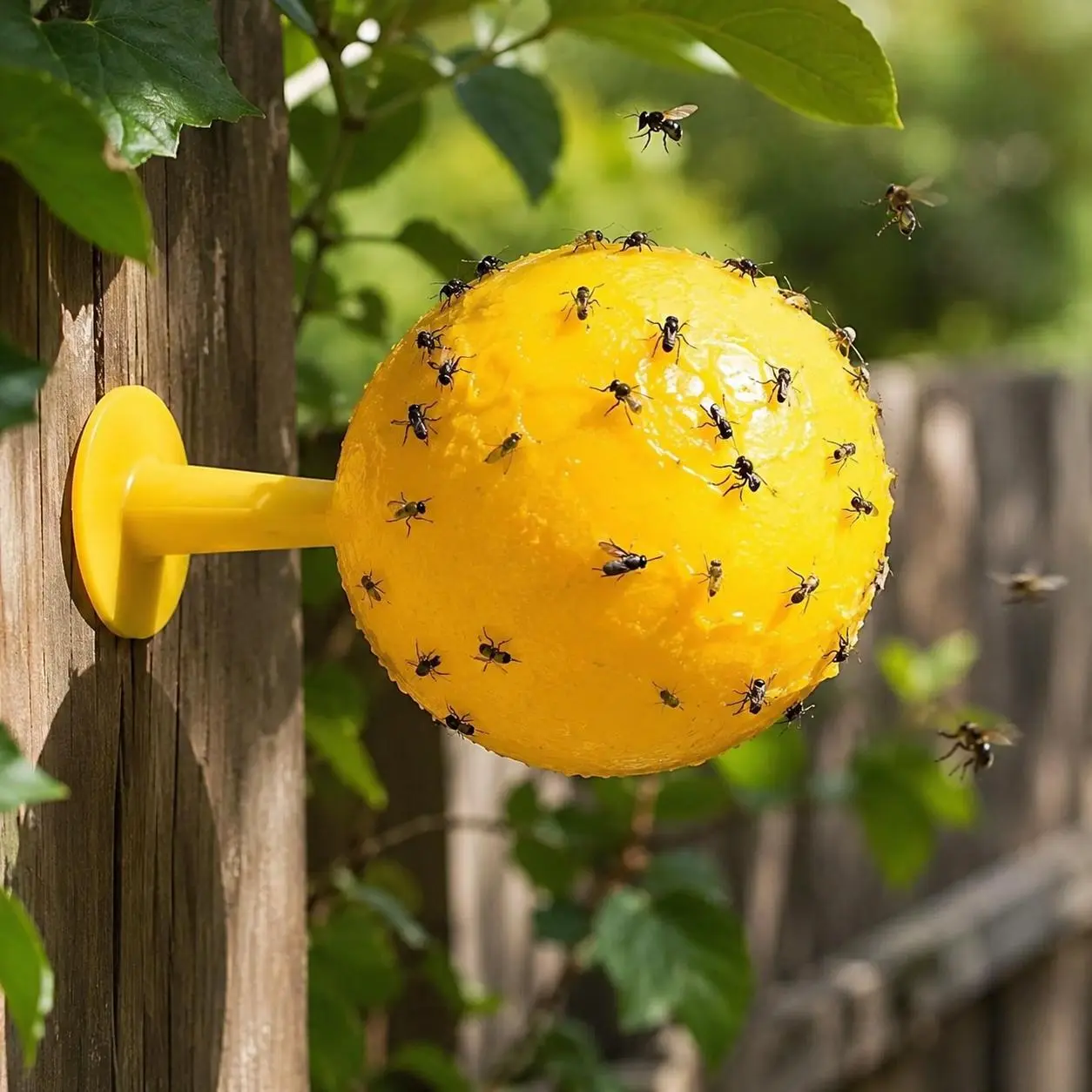 Set of 3 No-Electric Fruit & Fly Trapping Balls, Multipurpose Flying Insect Catcher Device, Practical Pest Control Supply Suitable for Household Kitchen, Garden Lawn and Short Trip Carry-On