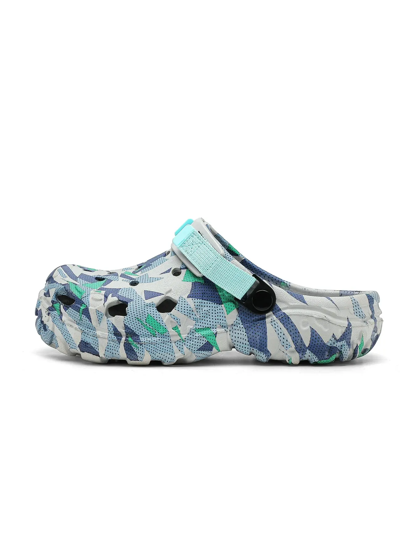 Men's Camouflage Thick Sole Sandals, Anti-Slip Eva Outdoor Garden Shoes, Adjustable Straps Breathable Beach Slip-On Sandals