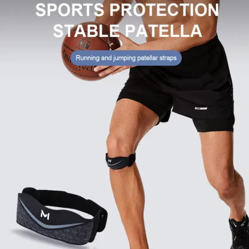Adjustable Patella Knee Strap, Patella Belt, Dual Buckle Patellar Tendon Support Band, Compression Knee Brace for Running, Basketball & Workout