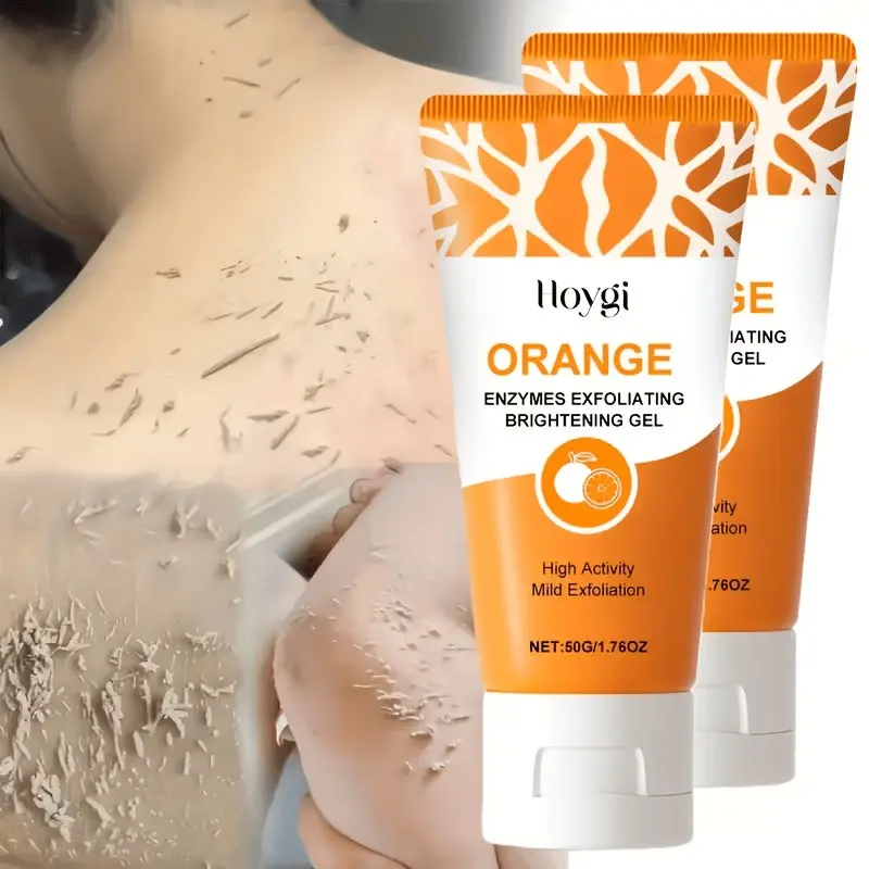 2pc Deep Cleansing Gel, Exfoliating Facial Cleanser, Glycerin-Salicylic Acid 0.02%, Citrus Extract, Plant-Based, Hydrating, Smooth Skin, Face & Body, All Skin Types, Brightening