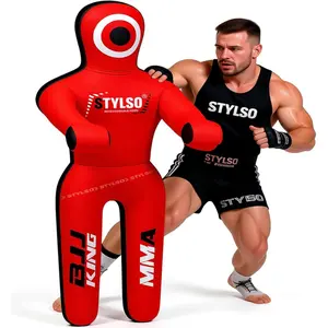 Unfilled Grappling Dummy Adult Life Size Wrestling & BJJ Training Dummy MMA Jiu Jitsu Judo Takedown & Throwing Practice Heavy-Duty Triple-Stitched Canvas Submission Dummy