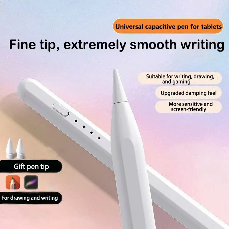 Touchscreen Pen for iOS iPad Xiaomi Huawei Phones, Fast Charging, Compatible with iPad 6-10, Pro 11/12.9", Air 3/4/5/6, Mini 5/6, Multiple Colors