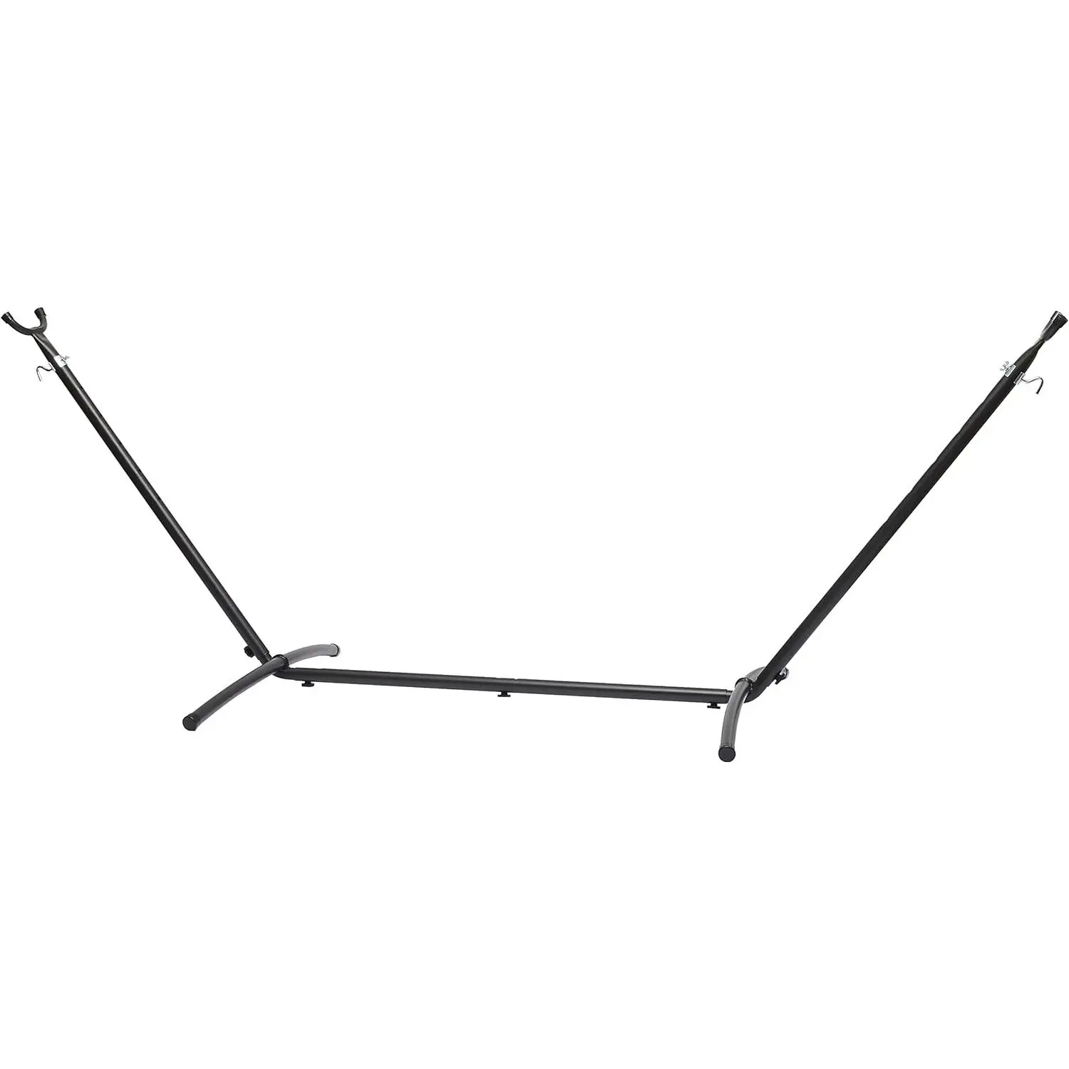 Black Steel Hammock Stand, Heavy-Duty Foldable Outdoor Frame with Easy Setup, Includes Carrying Case for Portability, 118x46x39in