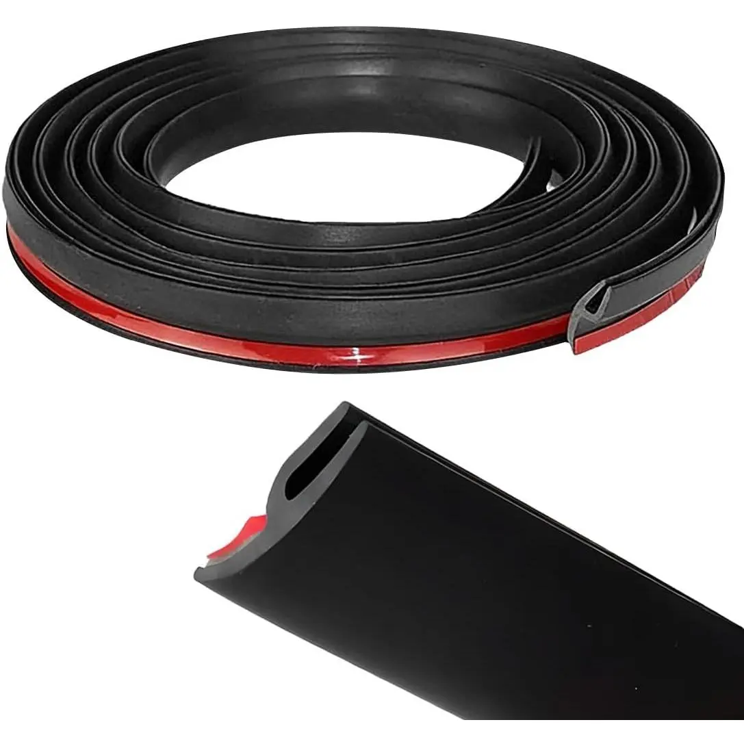 Windshield Seal Strip, 5.58 Ft H Shape Windscreen Weather Stripping Trim, Self-Adhesive Automotive Exterior Window Door Sealing Strip,  for SUV Automobile