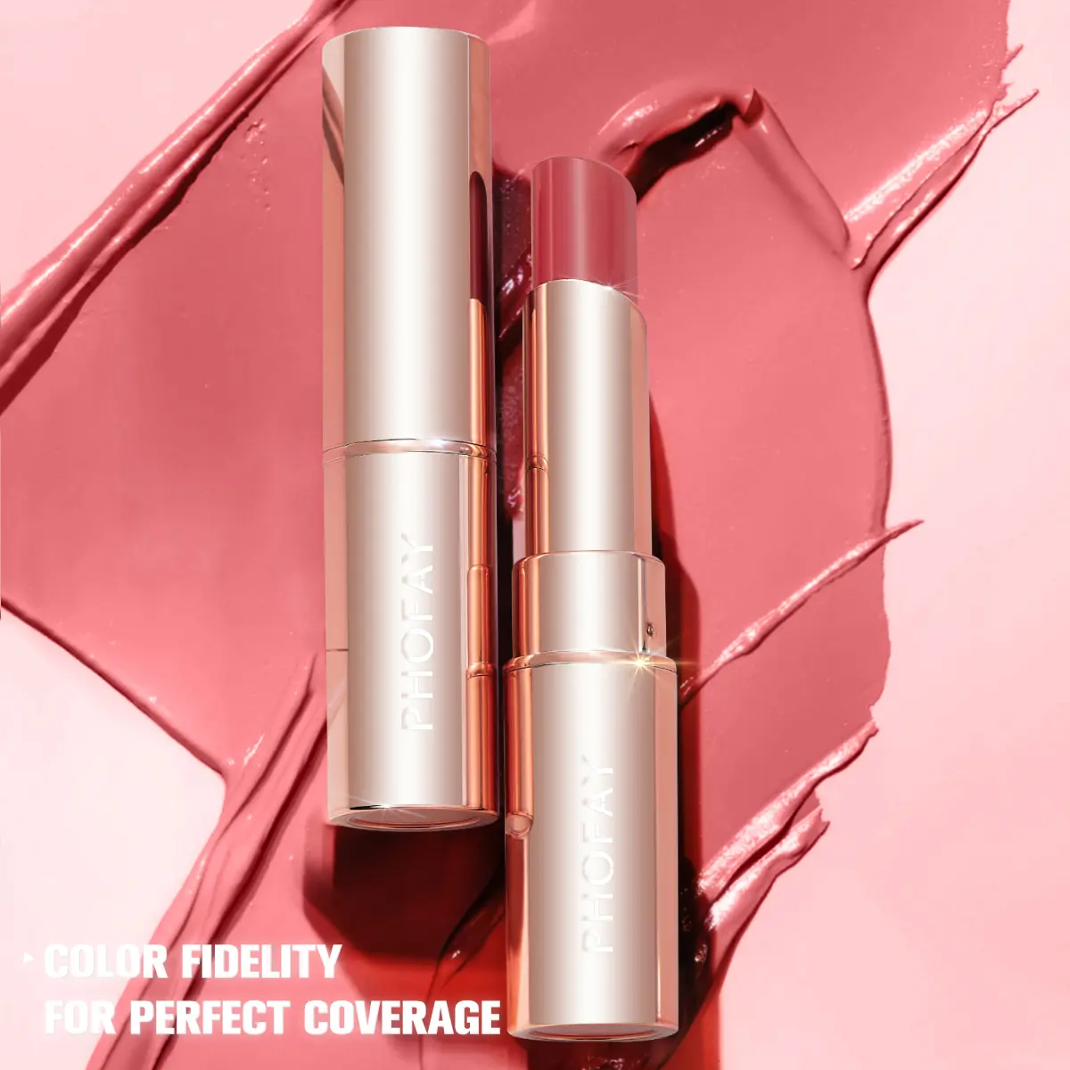 PHOFAY 3.5g Moisturizing Lipstick - Cosmetic Lip Care Moisturizer with Compact Design, Hydrating Formula, Long-Wearing Rich Pigment, Creamy Smooth Finish, Lightweight Comfort, Hydrate, Makeup, Swipe