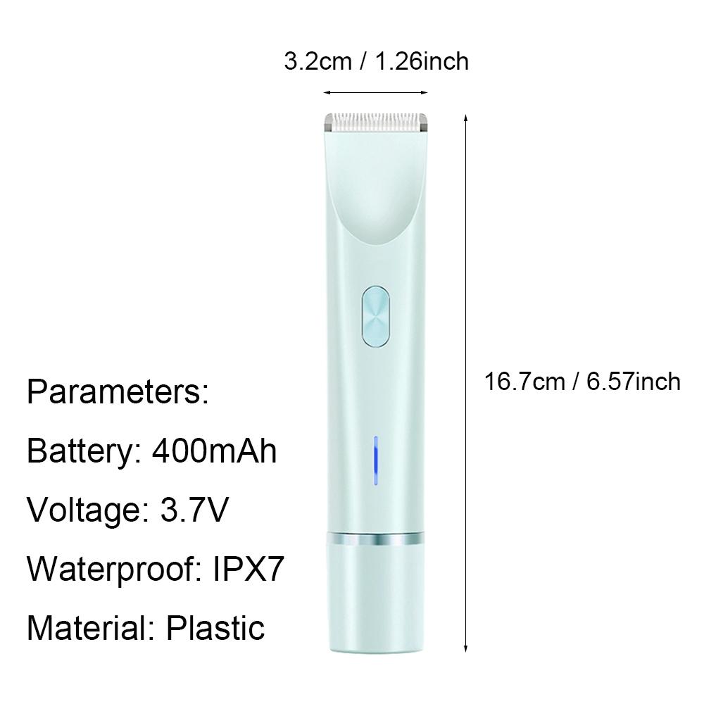 Summer Women's Electric Bikini Trimmer, Bikini Shaver, Rechargeable 2-In-1 Body & Facial Hair Remover, Waterproof Wet/dry Use, Christmas Gift