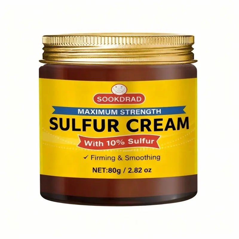 Sulfurt Cream with 10% Sulfure, Retinol, Tightening and Smoothing, Suitable for Face and Body, Unisex, 80g, All Skin Types, Daily Care