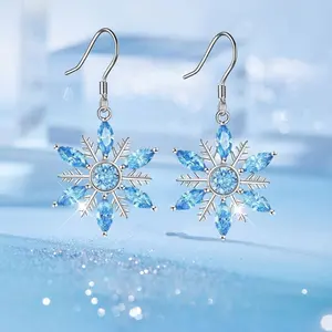 Elegant And Stylish, These Unique Snowflake Earrings Are Perfect for Parties And Make for Memorable Gifts for Christmas And Birthdays