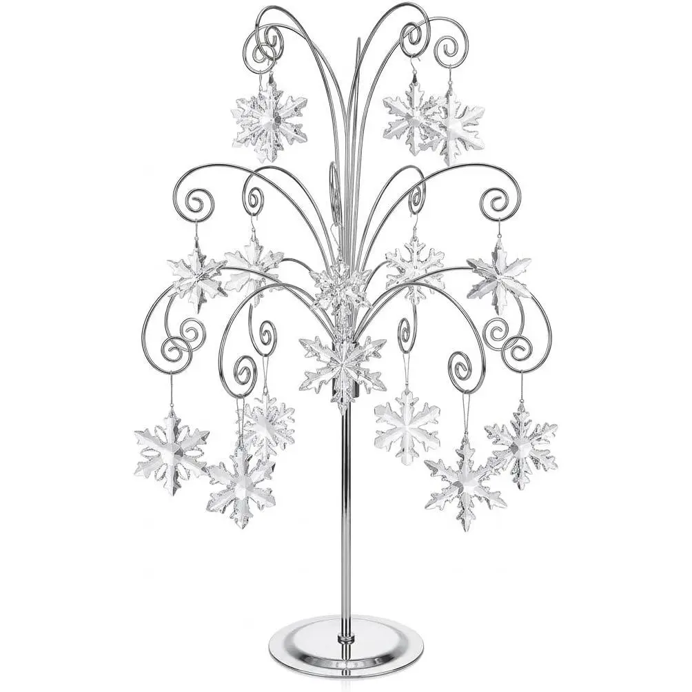 20"  Ornament Display Stand Metal  Tree Holder | Displays  ornaments, glass baubles, keepsakes and seasonal décor  a sleek tabletop  stand.