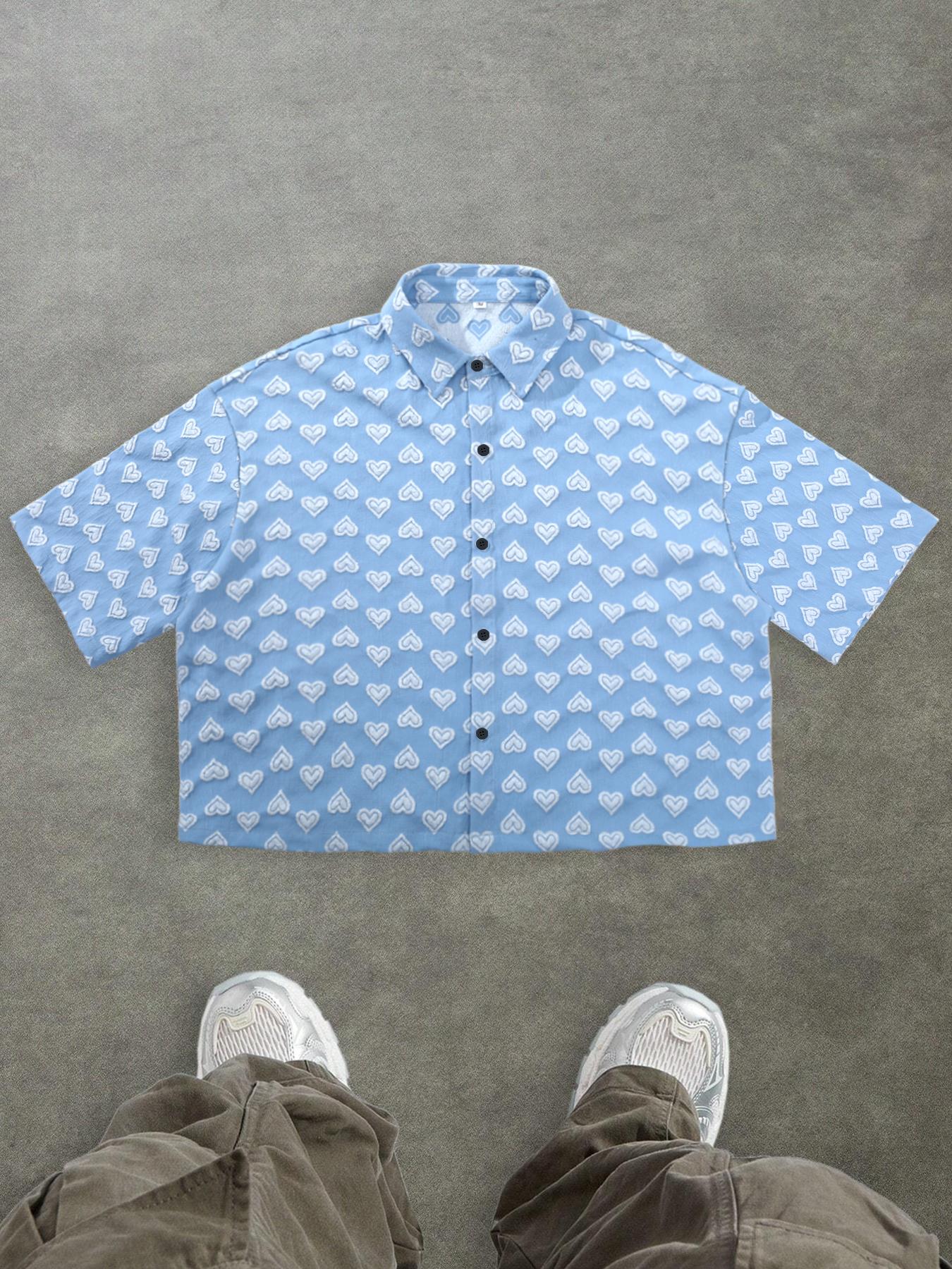 Men's Regular Fit Plaid Checkered Print Short Sleeve Shirt, Casual Street Comfy Top for Summer, Fashion Men's Clothes for Daily Wear