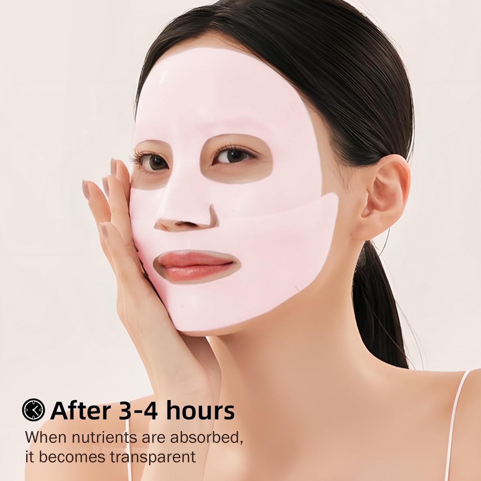 10 Pack Collagen & Biotin Face Masks, Alcohol-Free, Low Allergen, Intense Hydration, Moisturizing Facial Mask, Smooths and Brightens All Skin Types, Gentle