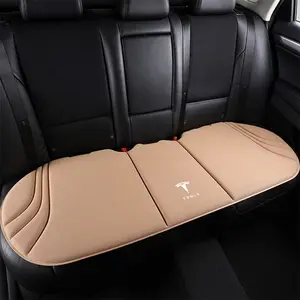 1pc Front Rear Seat Cover, Anti-Slip Breathable Protection Cushion, for Tesla Model 3 S X Y Cybertruck Roadster Spacex, Auto Interior Accessories