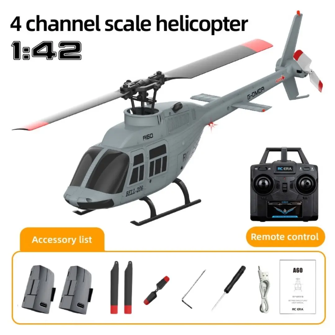 Four Channel RC Helicopter, Remote Controlled Helicopters, Flow Light Altitude Hold, Stunt Drone Model, Adult Toy, Christmas Birthday Gift, Includes Box, 14+ Years