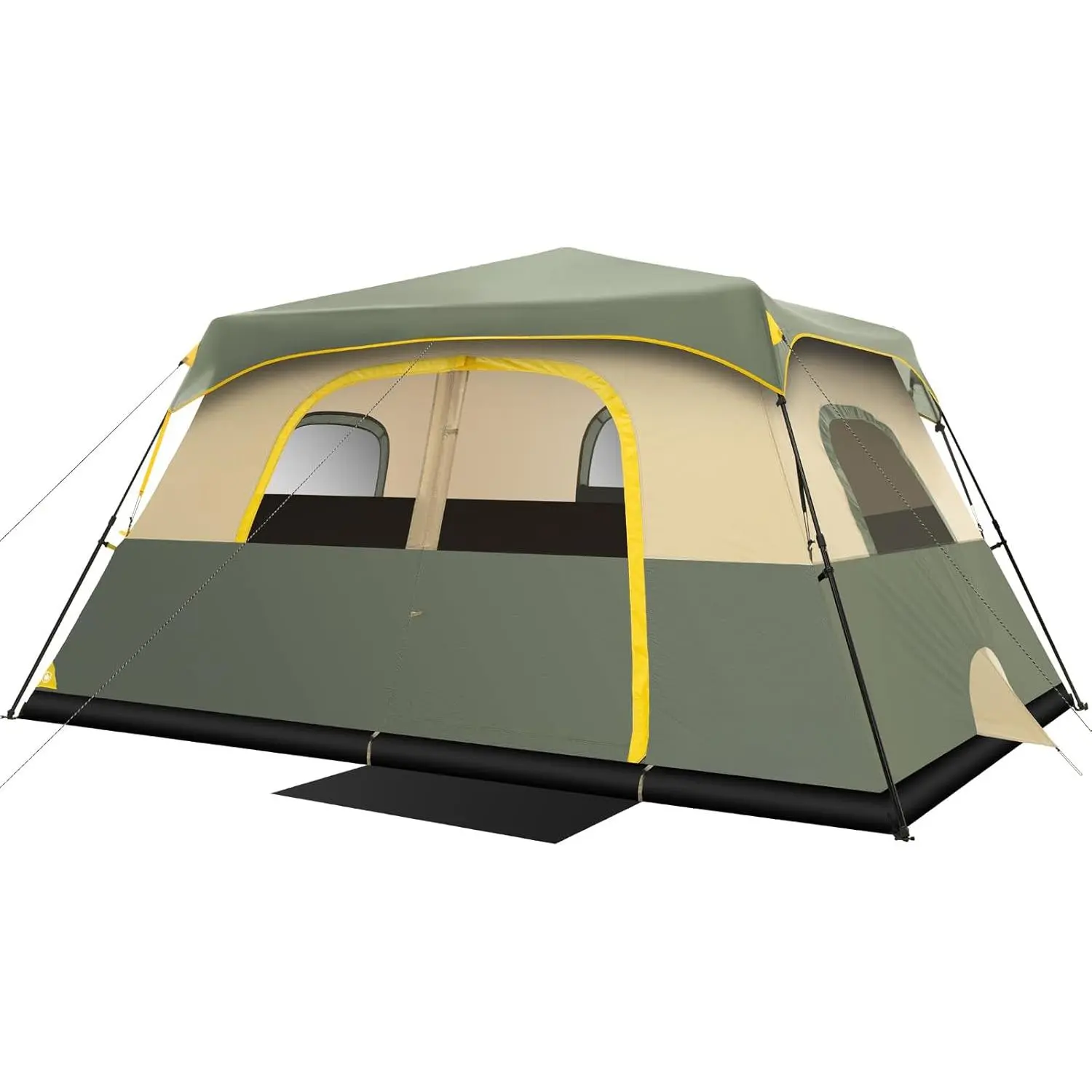Camping Tent 4/6/8/10 Person Instant Cabin Tent Setup in 60 Seconds with Rainfly & Windproof Portable with Carry Bag for Family Camping & Hiking, Upgraded Ventilation, Navy Blue