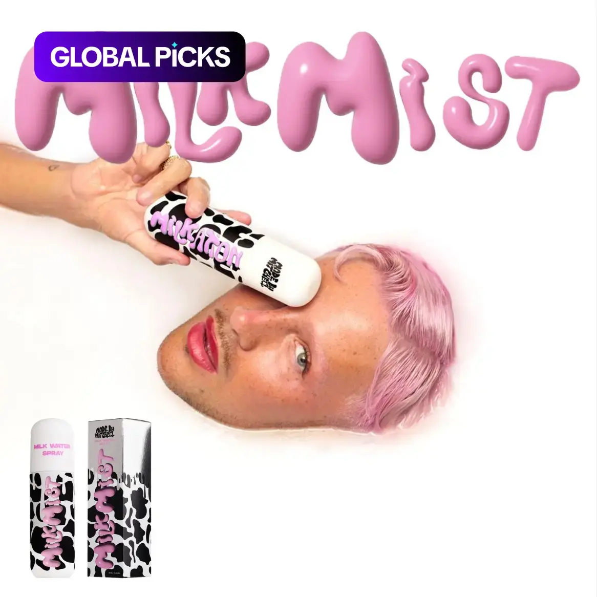 MILK MIST - GLAZING MIST- MADE BY MITCHELL - Face Spray #GLOBAL PICKS