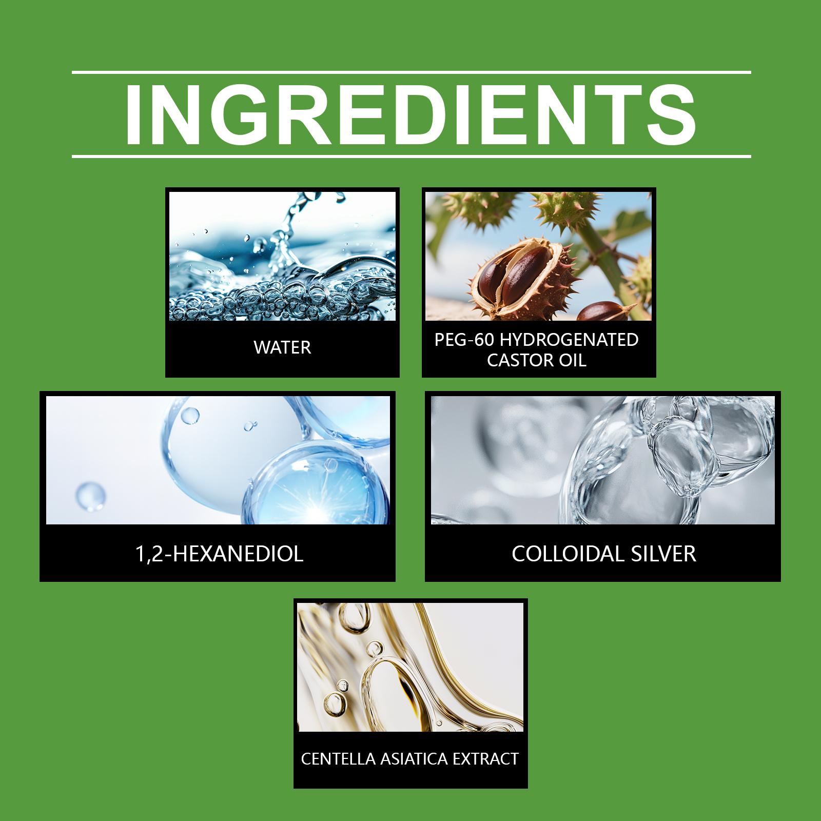 Yegbong Pet Skin Spray with Colloidal Silver & Centella Asiatica for Itchy Skin Relief and Wound Care 100ml