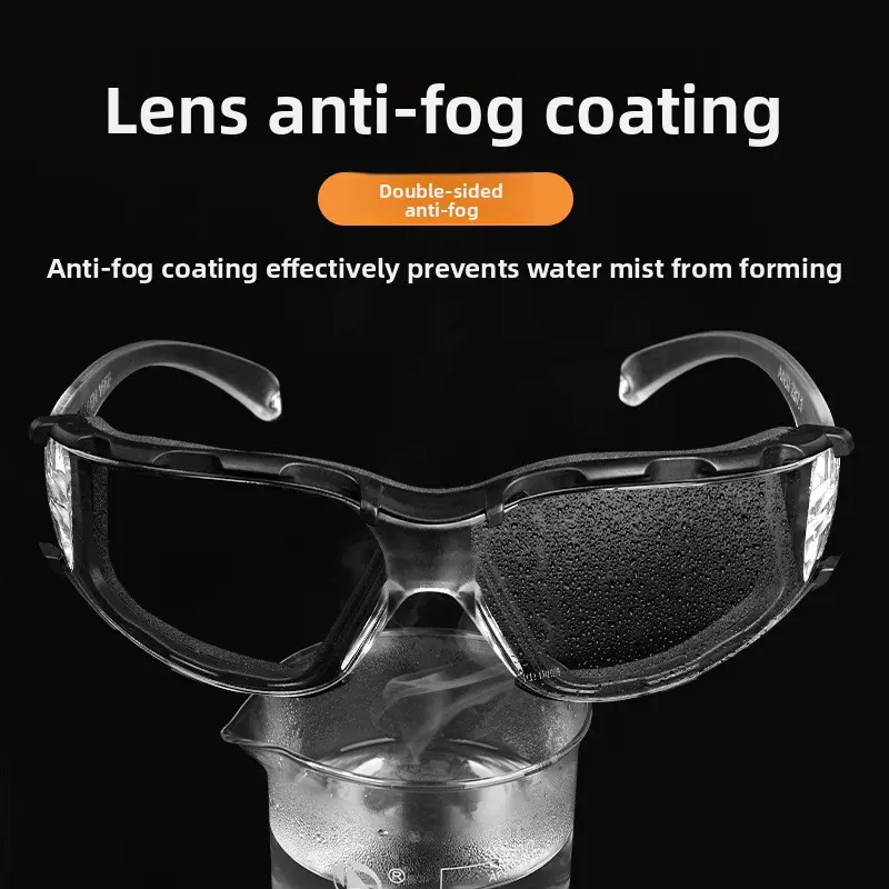 Can be equipped with headband high definition transparent splash-proof men's and women's cycling running goggles fully enclosed windproof and anti-fog glasses