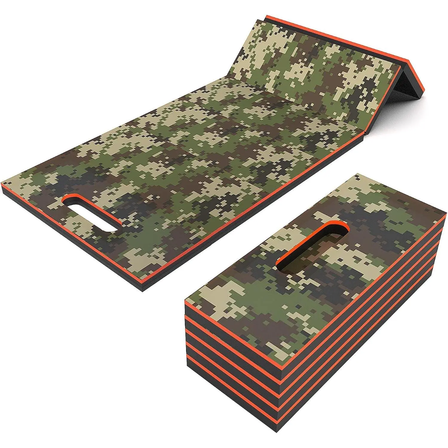 Foldable EVA Utility Mat with Handle, Heavy Duty Mechanic Mat for Kneeling, Workouts, Garages, Gardening, Camping, Picnics, Outdoor Adventures and Home Gyms, Mechanic Kneeling Pad Mechanics Mat-CamouflageGift.