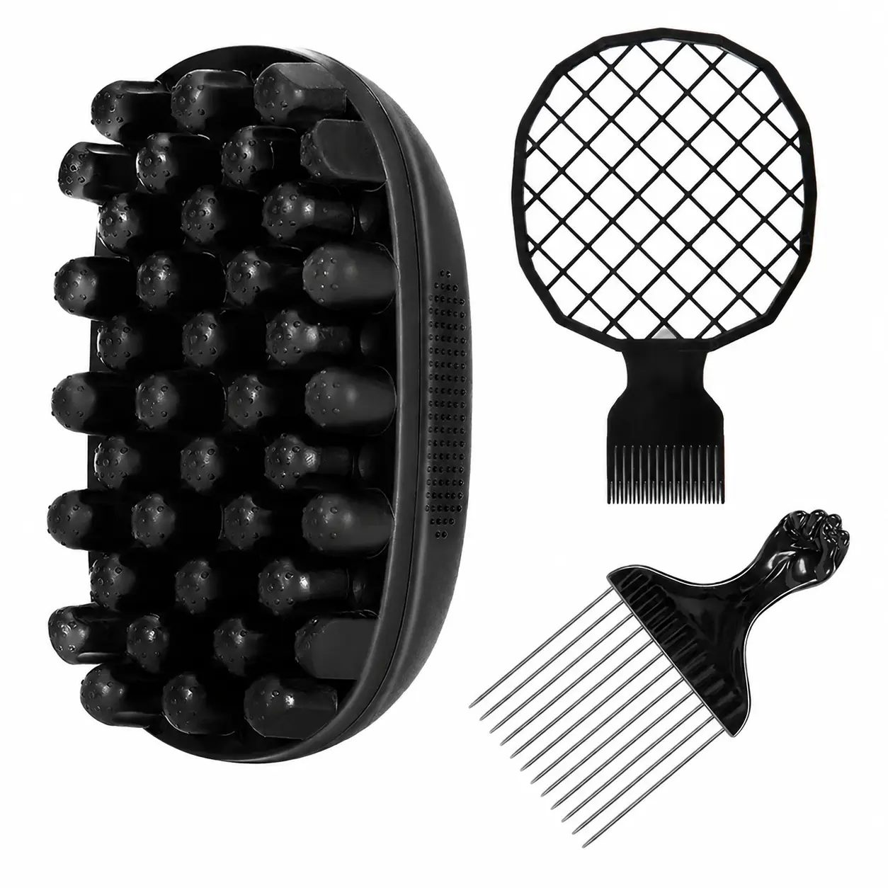 Ergonomic Rubber Curl Sponge Designed for Tight Coils and Type 4C Hair Texture — Soft Yet Durable Foam Construction for Gentle Twist-Outs, Defined Curls, and Low-Manipulation Styling — Compact Travel-Friendly Tool for Professional Salons and Daily Home Ha