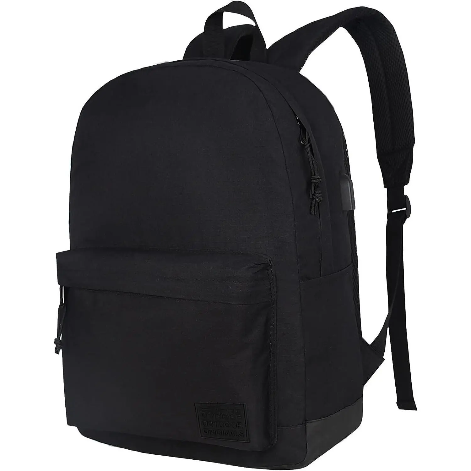 Casual Laptop Backpack for Men and Women, Work backpack, Black Backpacks, College School Backpack for Boys and Girls, Lightweight Travel  Pack(Black)