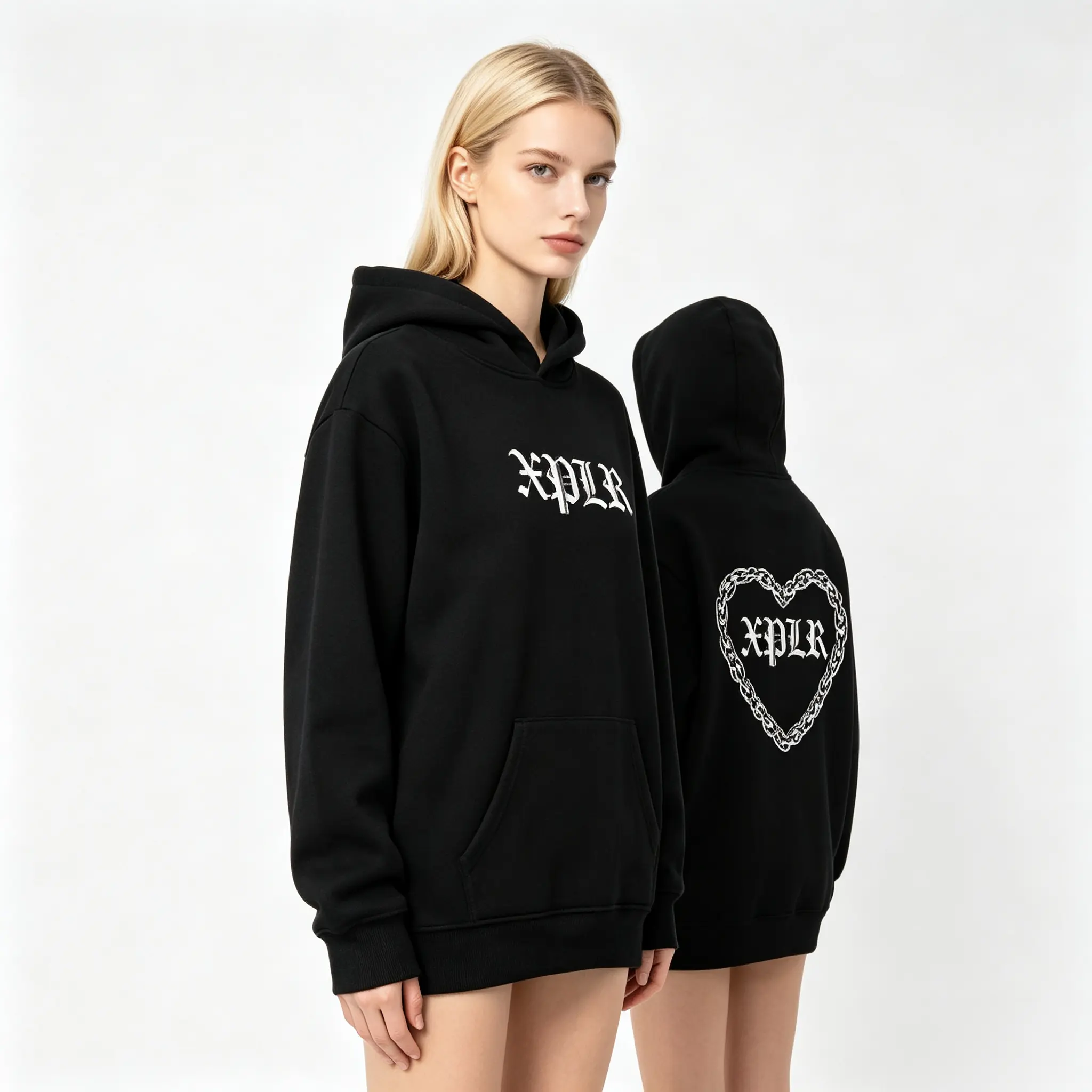 🎤 🎵 Unisex Sam & Colby Chainlink Rapper Graphic Hoodie - Casual Cotton Tops, Classic Layer Pullover, Ideal Gift for Unisex Birthday, Christmas