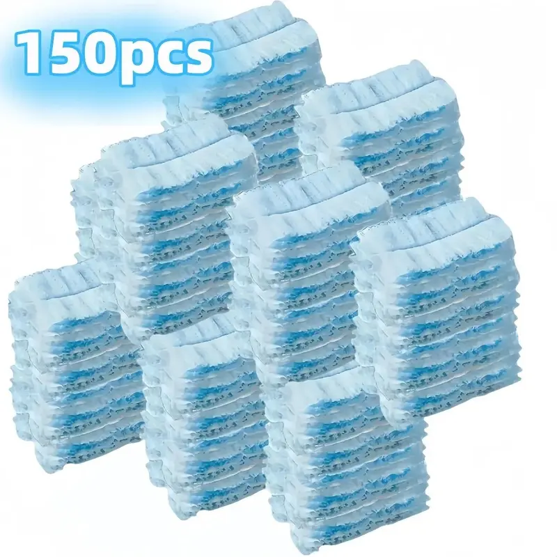 Disposable Static Duster Refills 150-Count, Disposable Cloths - Heavy Duty Electrostatic Dusting Wipes for Home & Office Cleaning - Dry Cleansing Cloth for Blinds, Ceiling Fans and Delicate Electronics - Thickened Cleaning Cloth