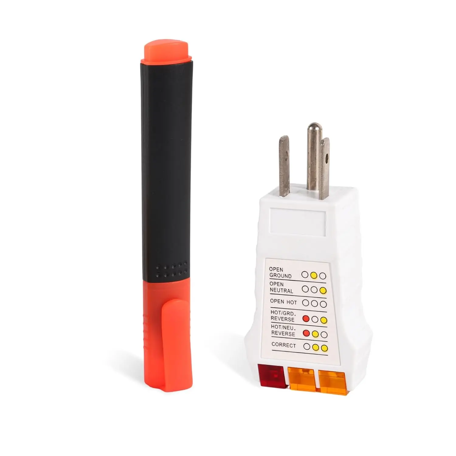 Automotive Car Repair Diagnostic Ground Testing Kit Set - Conductivity Check Pen, Copper Probes, Standard Outlet Continuity Tester, Plastic Body for Safety Tests on Circuits, Mat Pads