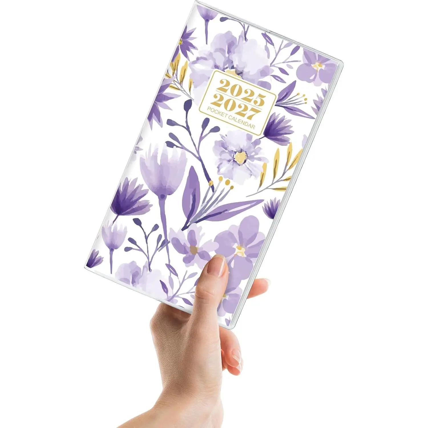 Pocket Calendar 2025-2027,  2025-2027 Monthly Planner - 3.7" x 6.7" - Runs from July 2025 Until December 2027, Small Pocket Calendar 2026 with PVC Cover for Planning