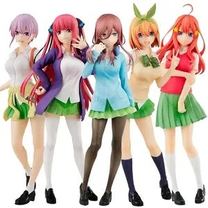 2026 hot item18cm Anime Figure The Quintessential Quintuplets Nakano Ichika Nino Itsuki School Uniform Static Collection Model PVC Doll Toys Popular toys