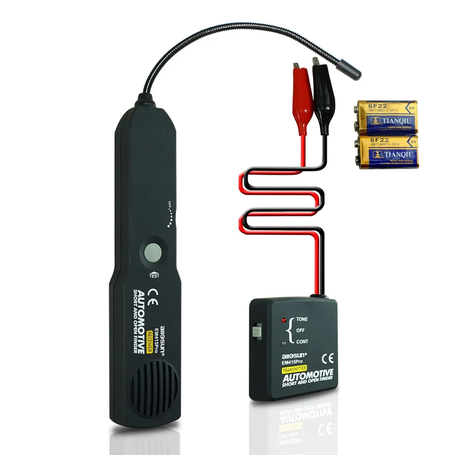 Automotive Wire Tracer Circuit Breaker Finder, DC 6-42V Short & Open Circuit Tester, Electrical Cable Tracker with Flexible Probe for Car, Truck, Boat, Home, and Trailer Diagnostics