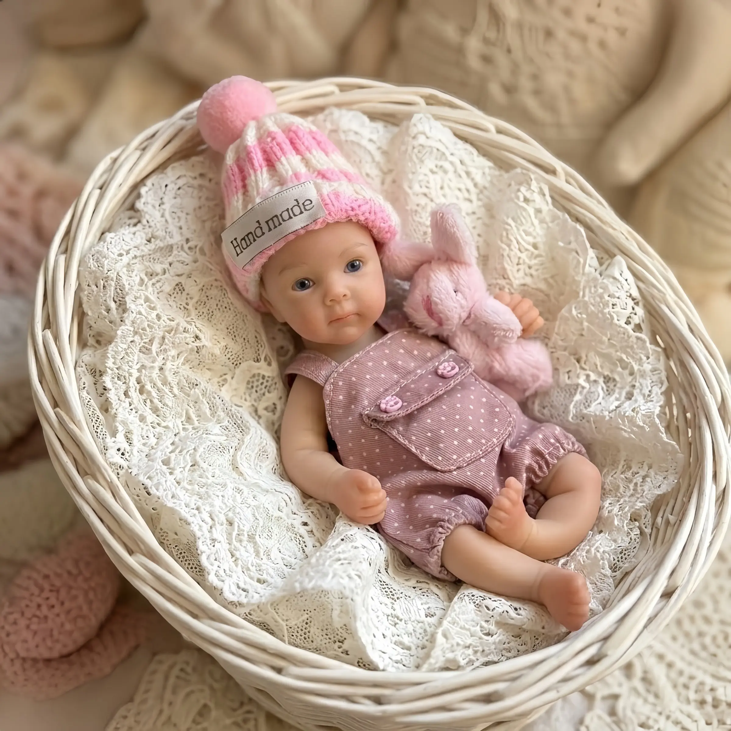 Cute 6-Inch Silicone Doll for Boys and Girls, Handmade Washable Toy, Portable Gift, Collectible Ornament, Perfect for Kids
