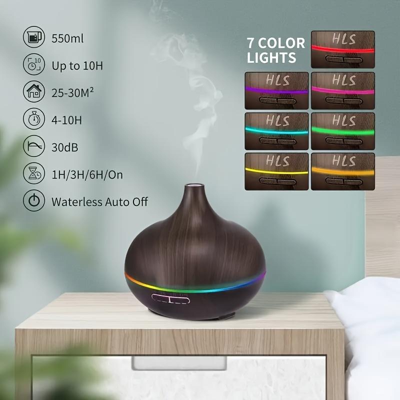 1pc 18.6 Oz Large Capacity Essential Oil Aroma Diffuser Humidifier, Waterless Fragrance Oil Diffuser with Timer, Electric Ultrasonic Anxiety Humidifier, Flower Humidifier & Air Purifier, d is ff user 1pc 18.6 Oz Large Capacity Essential Oil Aroma Diffuser Humidifier, Waterless Fragrance Oil Diffuser with Timer, Electric Ultrasonic Anxiety Humidifier, Flower Humidifier & Air Purifier, d is ff user
