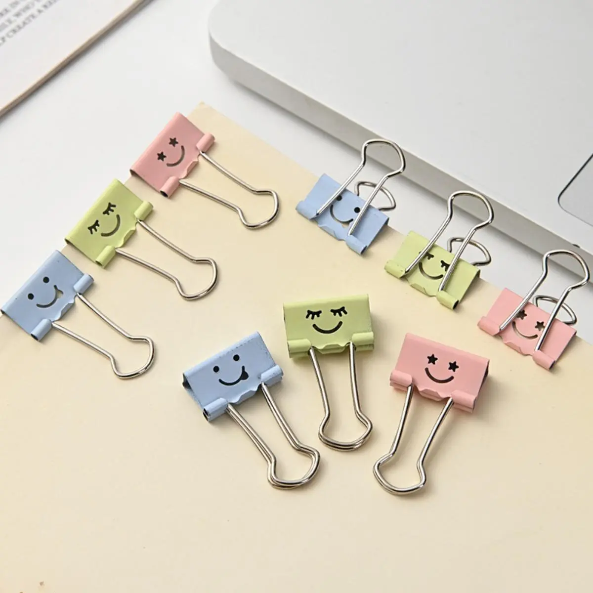 50-Piece Face Mask Long-Tail Clips, Bill Reverse Phoenix Tail Clips, Multifunctional Office Stationery, Essential Workspace Accessories, Decorative Design