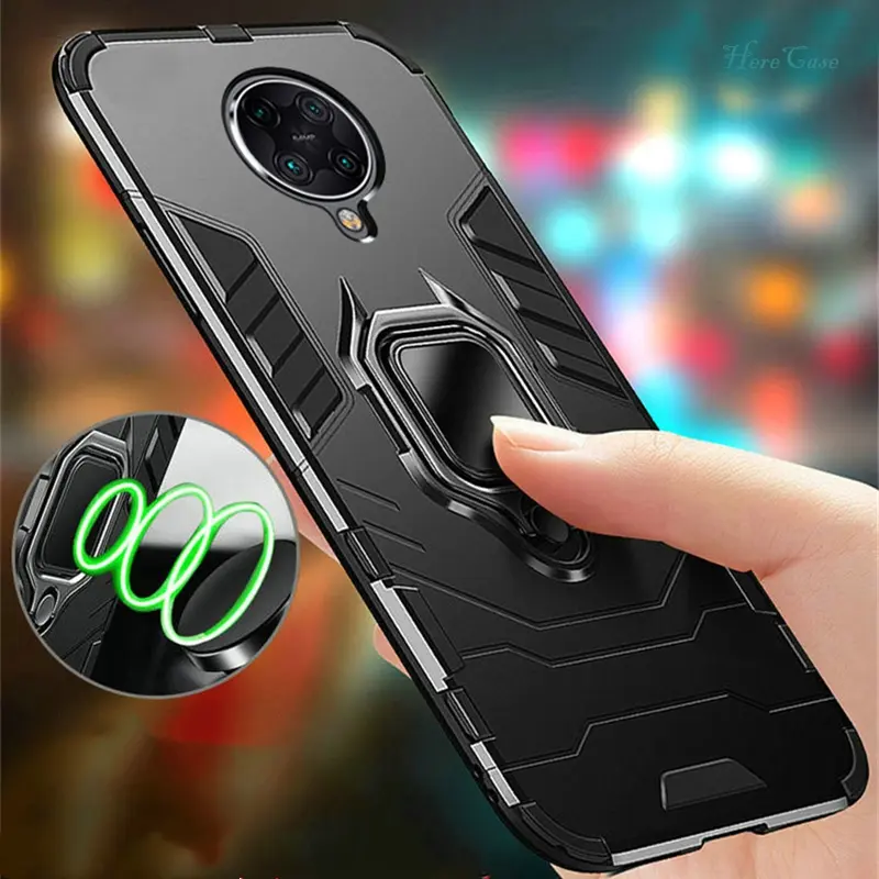 Shockproof Case For Xiaomi POCO X3 X4 F3 GT 5GRing Stand Phone Back Cover For Xiaomi Poco M4 F3 F4 Pro X4 Pro M4