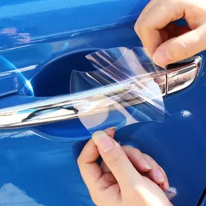 Car Door Handle Protective Film Stickers | Transparent Scratch-Proof Vinyl Wrap for Toyota Models | Easy Application