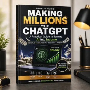 Chatgpt Earning Guide Book, Ai Income Strategy Handbook, Ideal for Beginners Learning Side Hustles, Digital Products, Freelancing, Automation