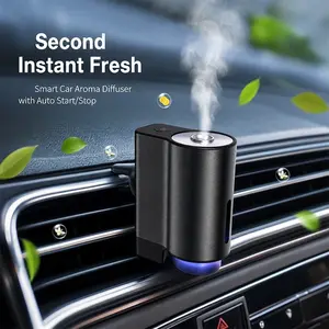 Smart Car Air Freshener, Adjustable Scent Concentration, Portable Water-Free Diffuser, Waterless Car Diffuser, Car Interior Diffusers, 3x10ml Natural Perfume, Car Fragrance Dispenser