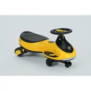 Garvee 12V Electric Wiggle Car for Kids,  2 in 1 Swing Car with Pedal, Anti-Rollover Max 3.5Mph,Max Load 66Lbs,Flashing Wheels, Music,Rechargeable Battery Ride on Toy Indoor Outdoor for Toddlers