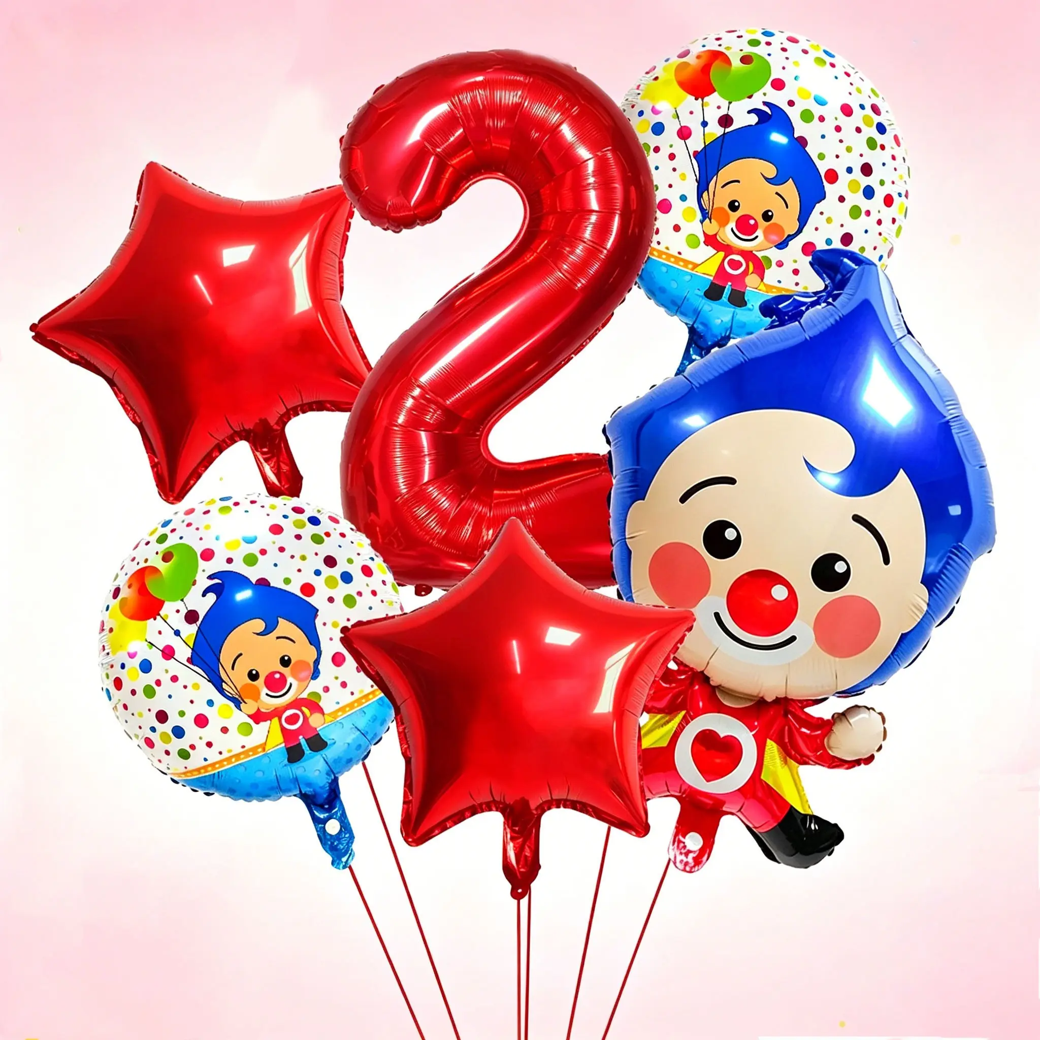Circus Theme /blue Number Aluminum Foil Balloons, 8 Pieces, 32 Inch, Birthday Party Decor, Party Balloons Decorations, Halloween, New Year, Kids Festival