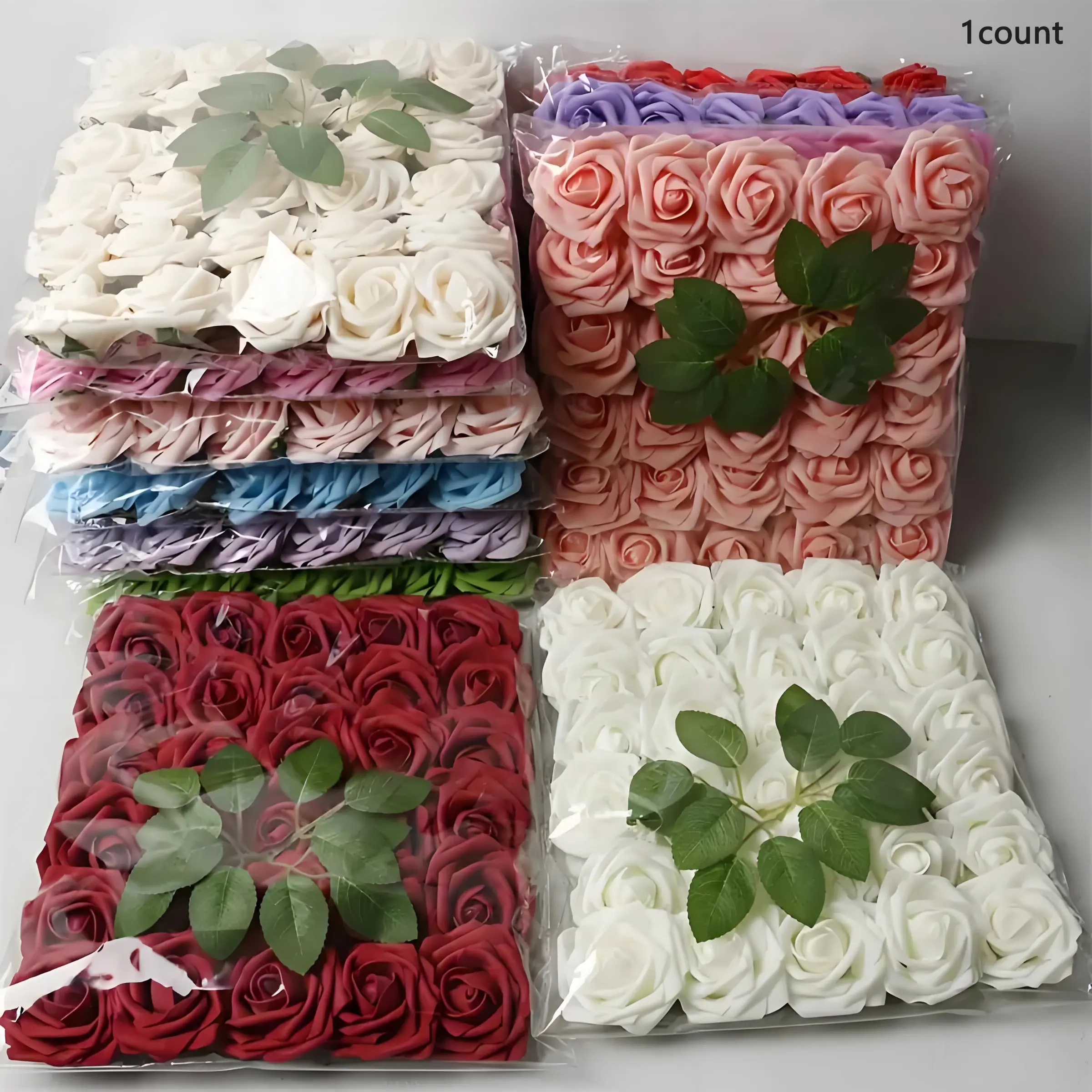 30 Artificial Foam Roses, Fake Flower for DIY Wedding Decorations, DIY Floral Decoration, Perfect As a Valentine'S Gift Or Bridal Bouquet, Party Decorations, Decorative Flowers, Decorative Florals, Faux Flower Decorations