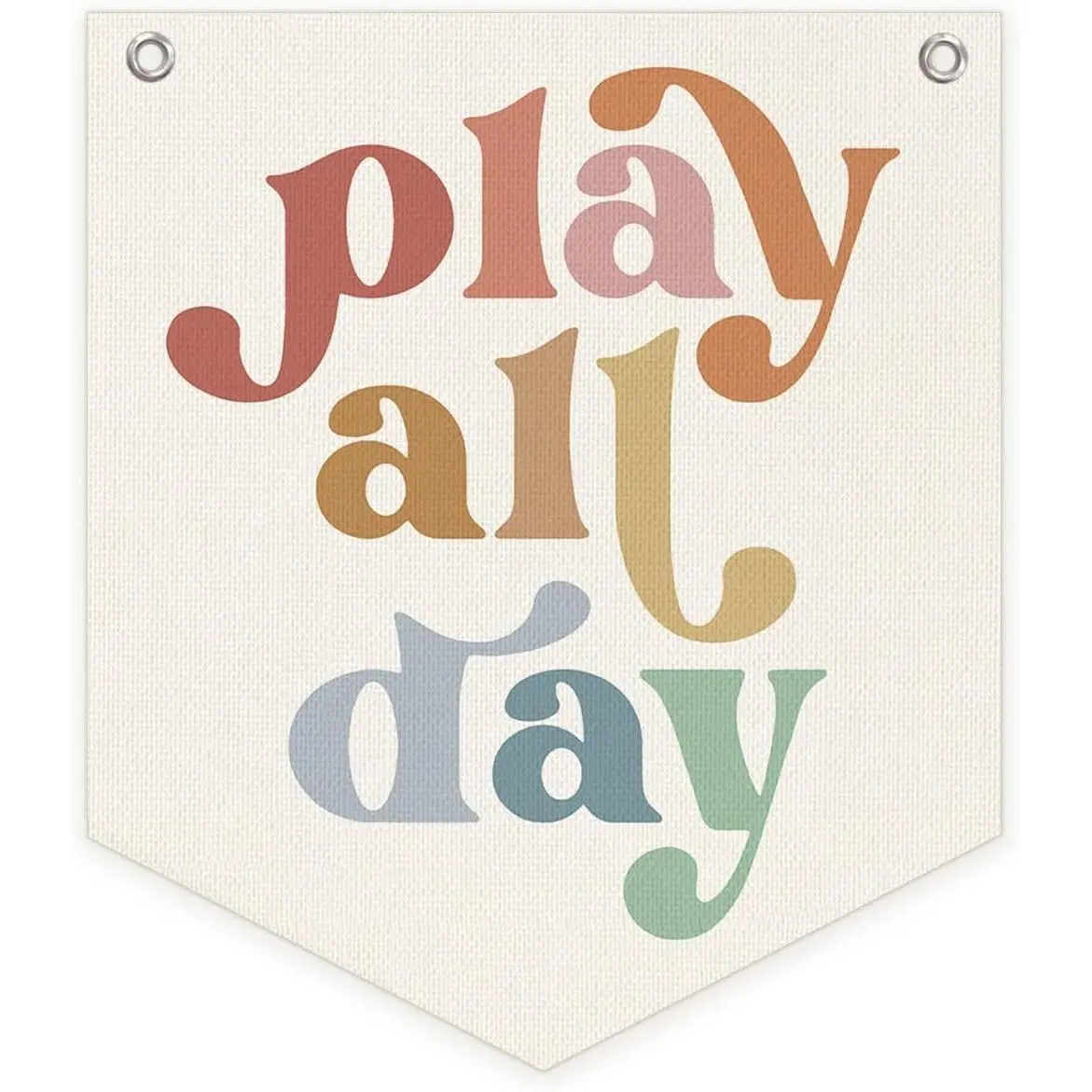Playroom Decor, Boho  Play  Day Wall Pennant Banner Flag, Play Room  Wall Decor for  Boy Girl   Room Bedroom Playroom