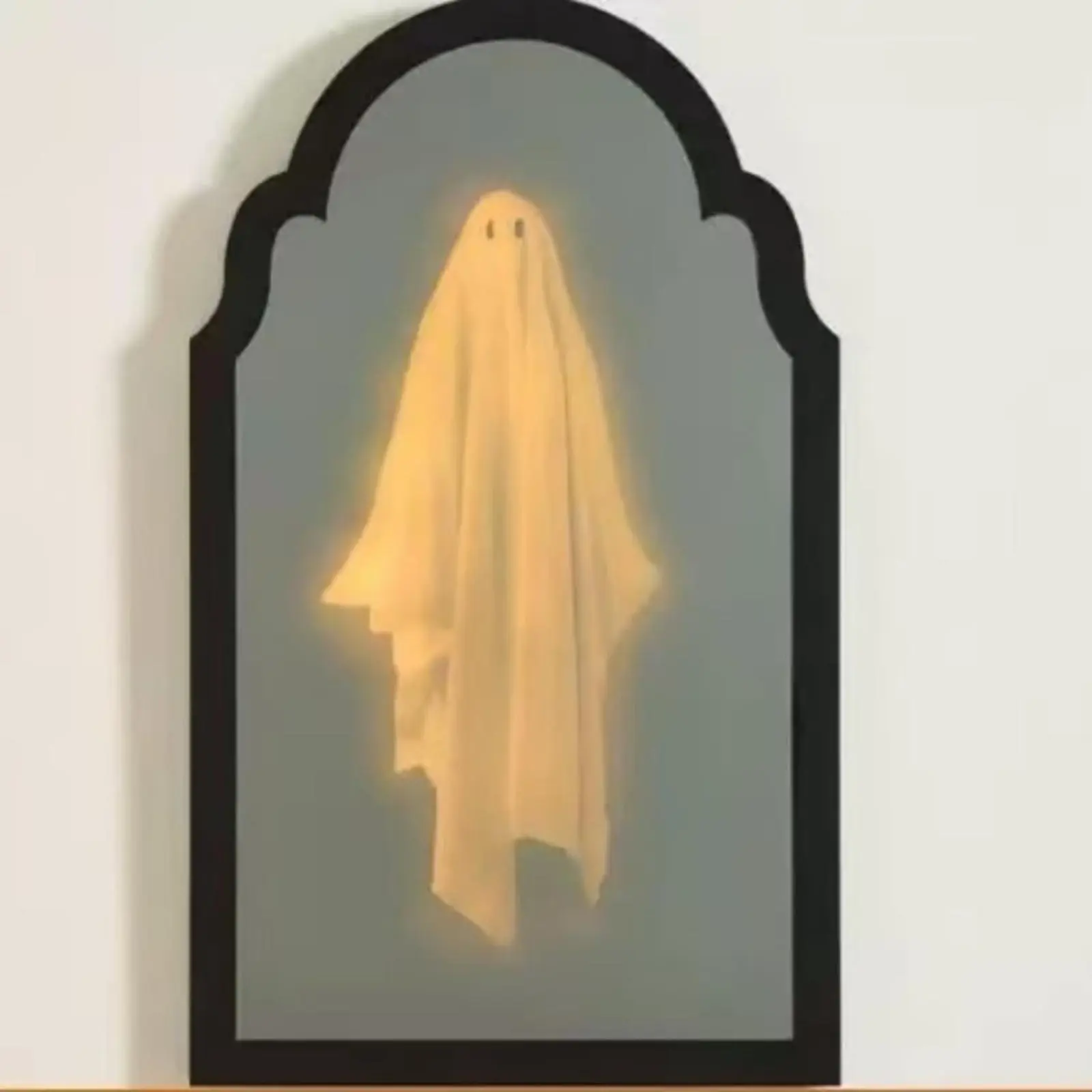 2026 Halloween Hologram Ghost Mirror, Mirror Wall Decor, Spooky Scary Ghosts for Halloween Decor Indoor, Halloween Room Decor, Bedroom Kitchen and Fireplace Decor, Hallowmas Party Supplies