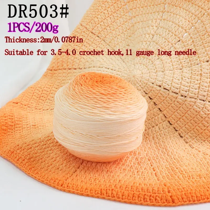 DIY Hand Knitting Yarn Set, Crafts, Gradient Color Five-Strand Wool Thread, Crochet Thread, Ideal for Scarf Hat Blanket Vest Clothes, Suitable for All Seasons