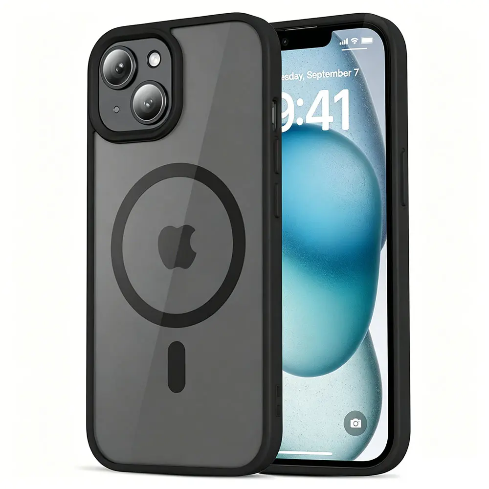 Magnetic for iPhone 12Mini 13Mini Anti Yellowing Shockproof Protective Scratch-Resistant Protective Case Cover Casing