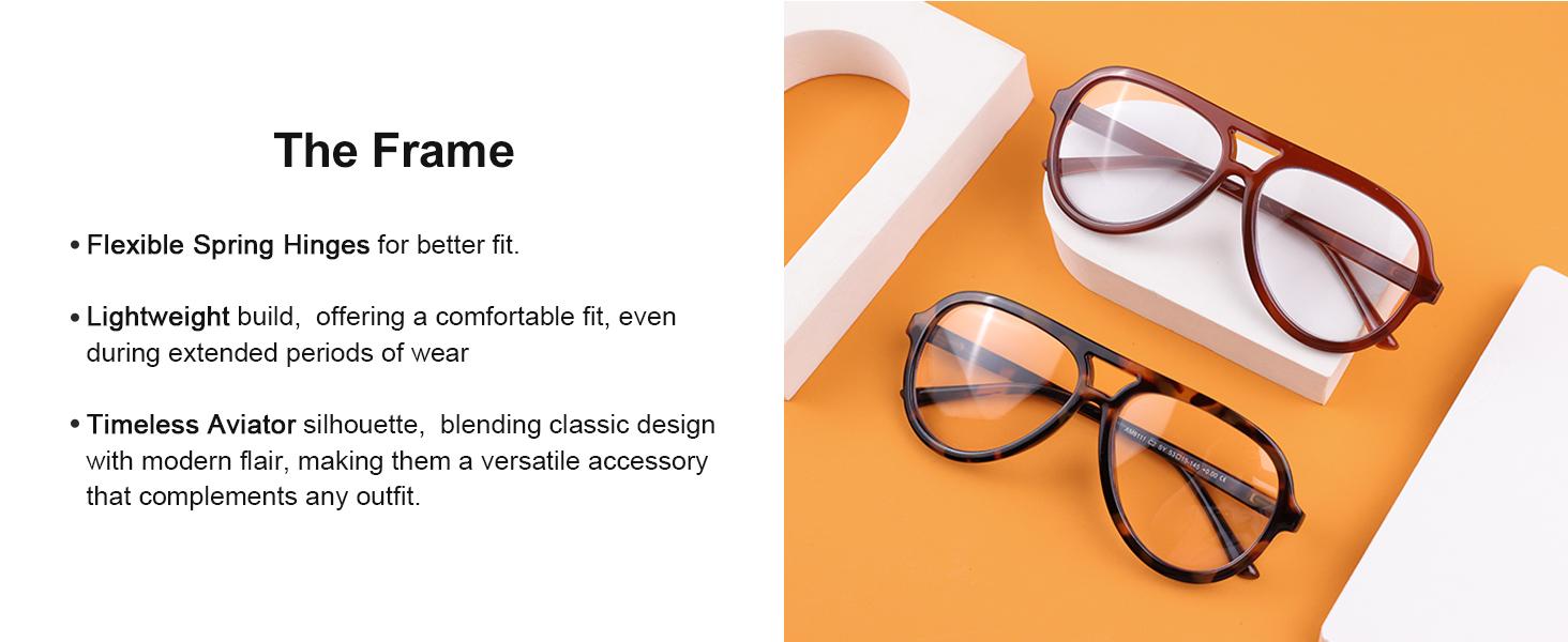 3 Pack Retro Aviator Reading Glasses for Women Men,Classic Large Oversized Reader Blue Light Computer Frame AM6111