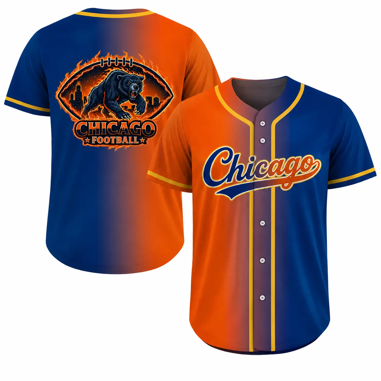 Football Team Fan City Baseball Jerseys, Game Day Sport Lover Graphic Shirt, Unisex Loose Casual Jersey, Football Fan Gift